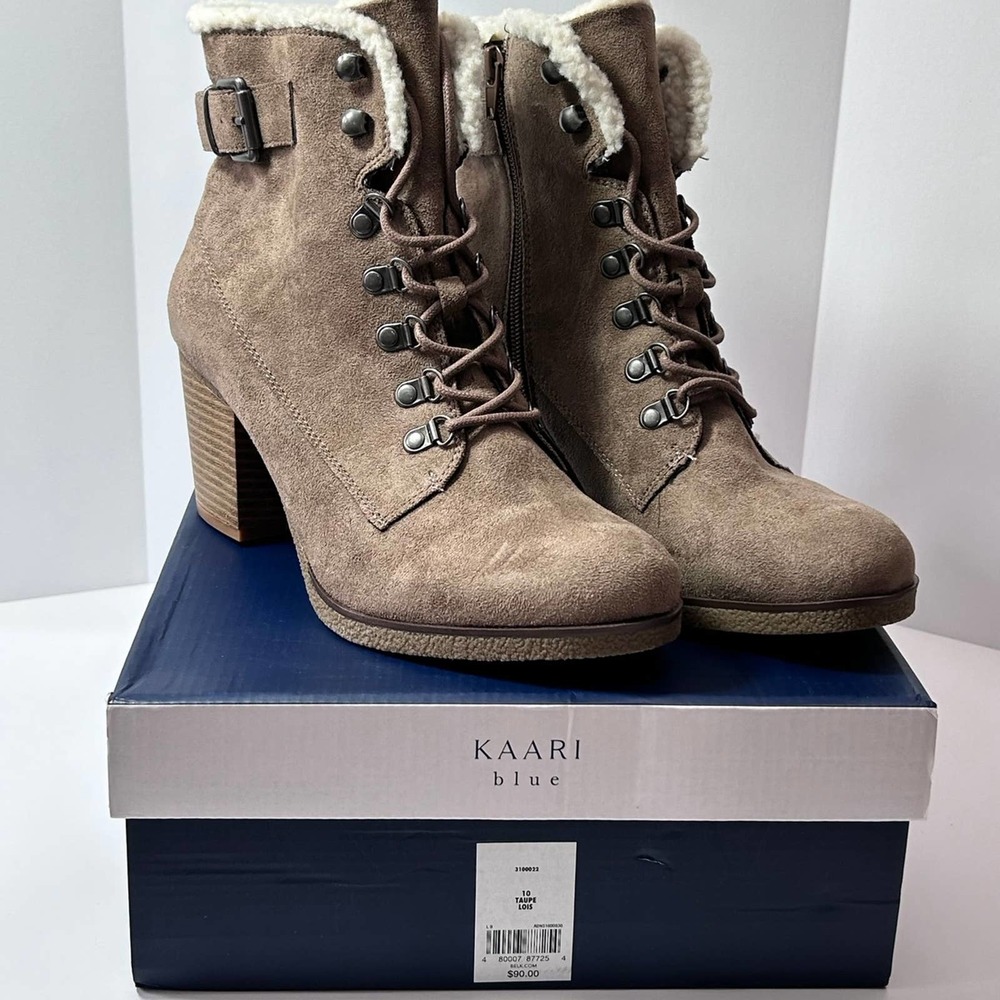 Women’s Kaari Blue Boots Sz 10~ Taupe‎ Lois
